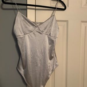 Silver bodysuit